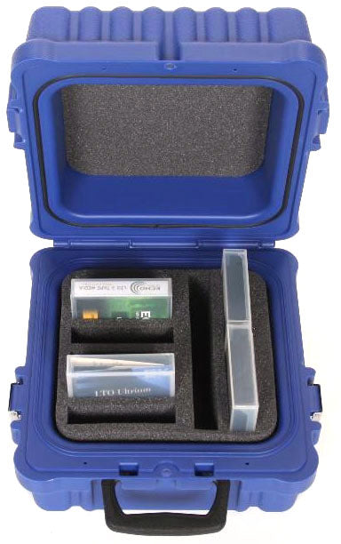 Turtle Storage Case, LTO, 42443 Holds 10, Waterproof, Blue