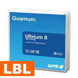 Quantum LTO-8 Backup Tape (Pre- Labeled with barcodes)