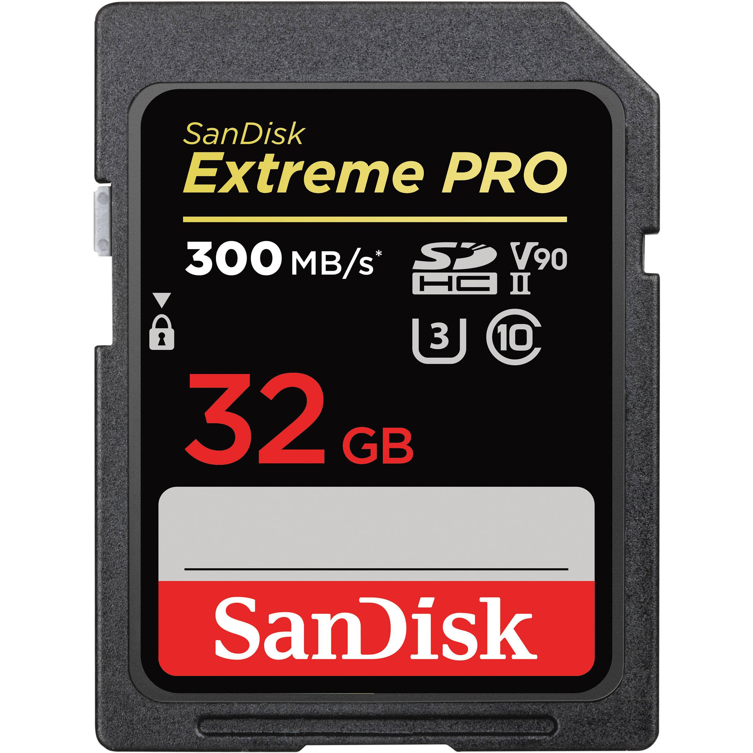SanDisk Extreme Pro 32GB UHS-II V90 SDSDXDK-032G-ANCIN C10