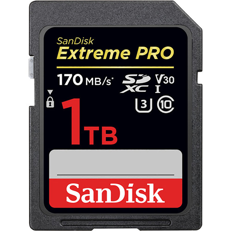 SanDisk Extreme Pro SDXC Memory Card, 1TB, UHS-I, Up to 170MB/s read speeds