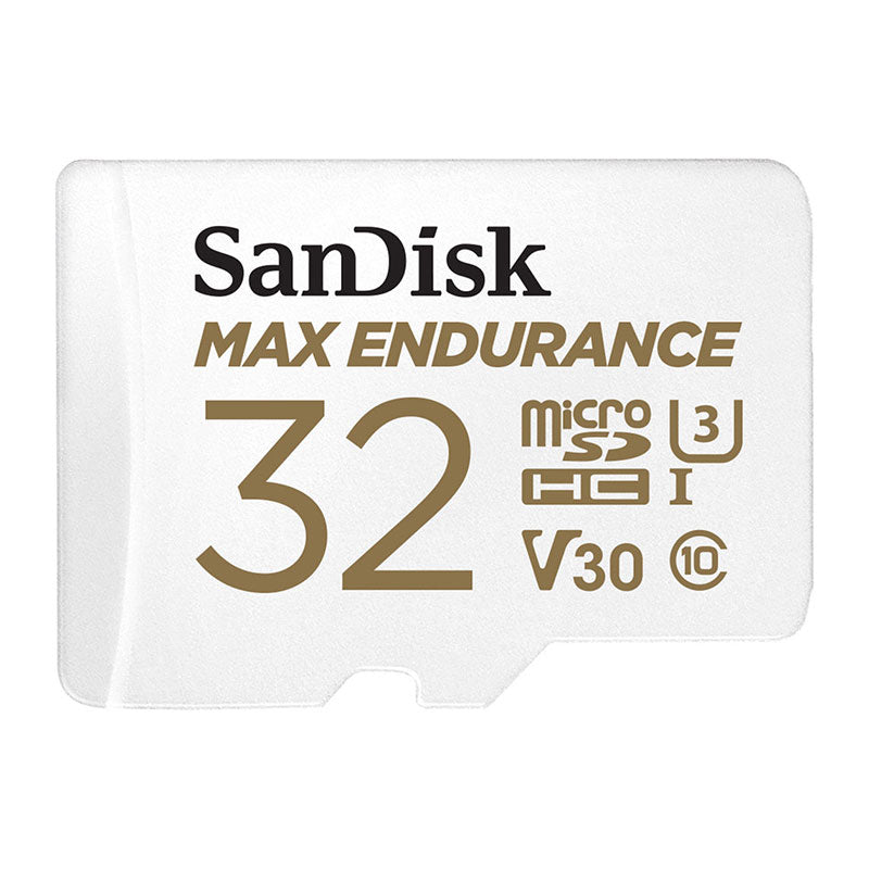 SanDisk MAX Endurance MicroSDHC, 32GB, U3, V30, C10, Full HD recording, w/Adapter