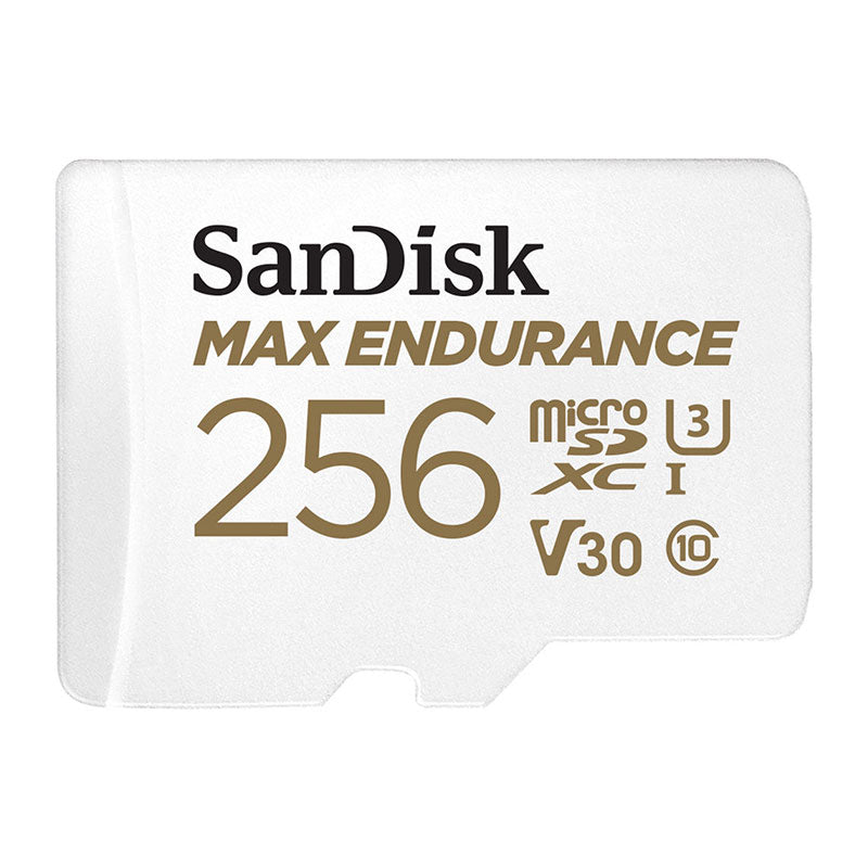 SanDisk MAX Endurance MicroSDXC, 256GB, U3, V30, C10, Full HD recording, w/Adapter