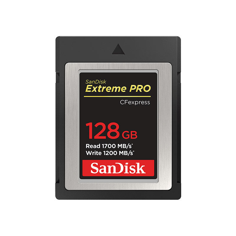 SanDisk Extreme Pro CFexpress Card, 128GB, Type B, 1700/1200 MB/s, W/JC,R