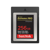 SanDisk Extreme Pro CFexpress Card, 256GB, Type B, 1700/1200 MB/s,W/JC,R
