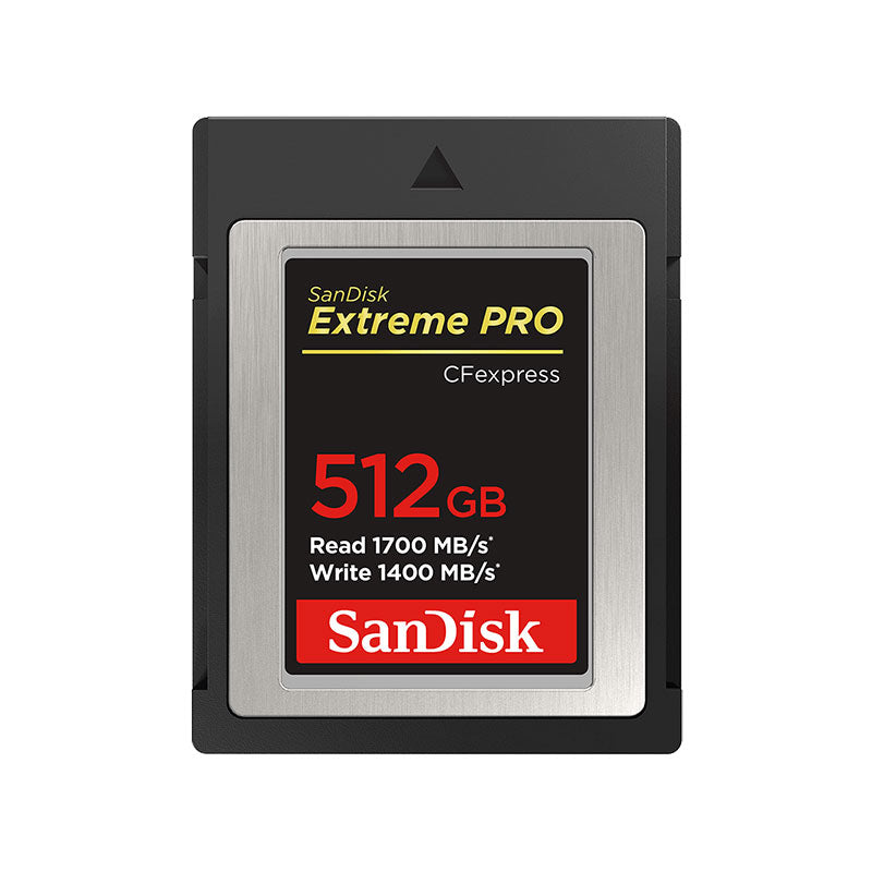 SanDisk Extreme Pro CFexpress Card, 512GB, Type B, 1700/1400 MB/s, W/JC,R