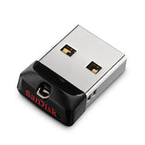 SanDisk Cruzer Fit USB Flash Drive, 64GB, SDCZ33-064G-A46, Encryption, Password, Retail Pkg