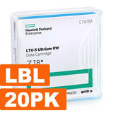 HP / HPE LTO-5 Backup tapes (Custom Labeled x 20) C7975AL
