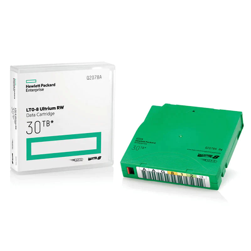 HPE LTO-8 Backup tape ( Non-Custom Labeled with Cases) Pack of 20 - Q2078AN