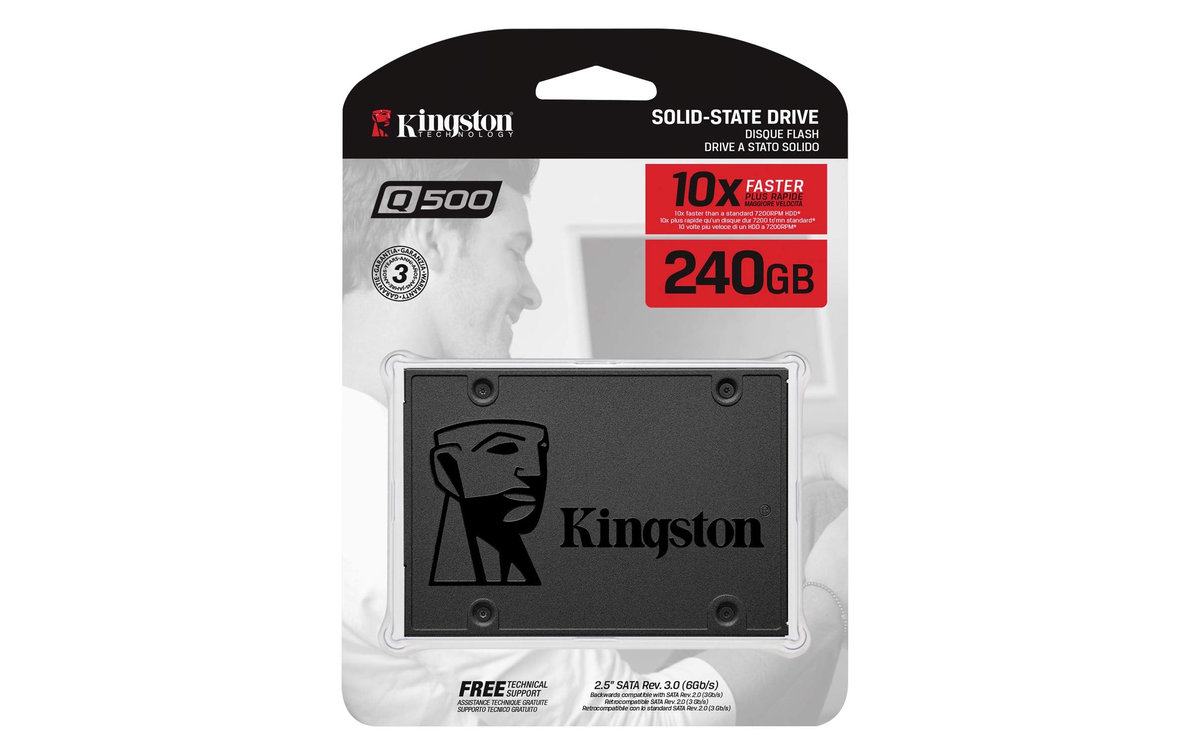 Kingston 240GB Q500 SATA3 2.5 SSD - SQ500S37/240G