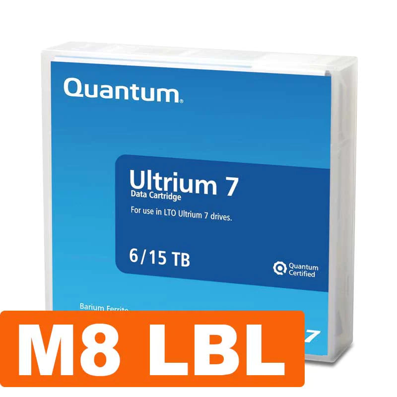Quantum LTO-7 Backup Tapes (Labeled with M 8)