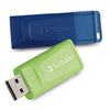 Verbatim Store 'n' Go USB Flash Drive, 98713, 16GB, Blue, Green, 2PK