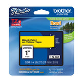 Brother Label Tape TZE651 Yellow 1" Width x 26.2