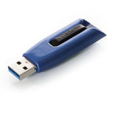 Verbatim Store 'n' Go V3 MAX USB Flash Drive, 49808, 128GB, USB 3.0, Blue, TAA