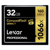 Lexar Professional CompactFlash Memory Card, 32GB, 1066x, UDMA 7