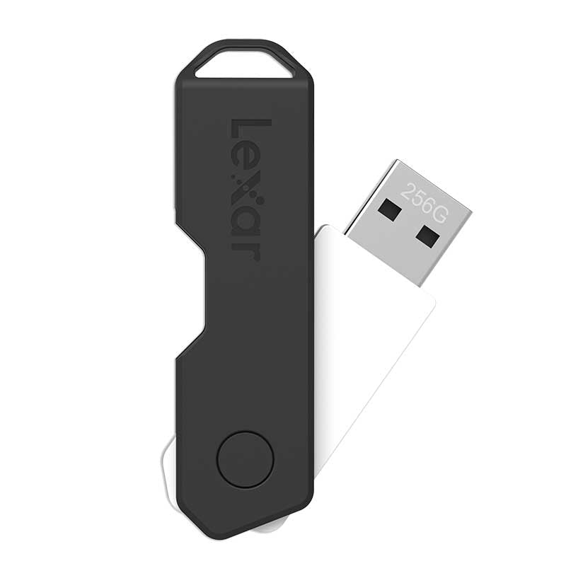 Lexar 256GB JumpDrive TwithistTurn2 USB 2 Flash Drive Black