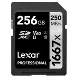 Lexar Professional SDXC Memory Card, 1667x 256GB, Class 10, UHS-II, U3, V60