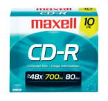 Maxell CD-R 700mb 48x 80 min Branded Slim Jewel