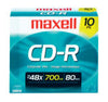 Maxell CD-R 700mb 48x 80 min Branded Slim Jewel