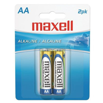 Maxell Alkaline Batteries LR6 2BP AA Cell 2PK