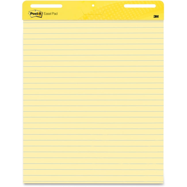 3M Post-it Ruled Easel Pad Yellow 25in x 30in