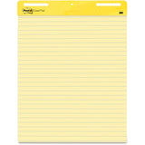 3M Post-it Ruled Easel Pad Yellow 25in x 30in