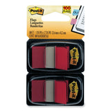 3M Post-it Flags Red 1 in x 1.7 in 50/per/disp 2/pk 100/pk