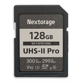 Nextorage, Memory Card, 128GB, SDXC, UHS-II Pro, Max 300r/299w MB/s, Class 10, V90