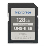 Nextorage, Memory Card, 128GB, SDXC, UHS-II SE, Max 280r MB/s, Class 10, V90