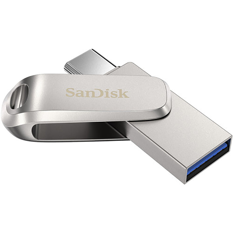 SanDisk Metal Dual Flash Drive, Type C, 128GB USB 3.1