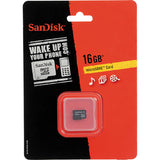 SanDisk microSDHC Memory Card, 16GB, SDSDQ-016G-A46, Class 4