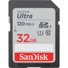 SanDisk Ultra SDXC Memory Card, 32GB, Class 10/UHS-I, 120MB/S
