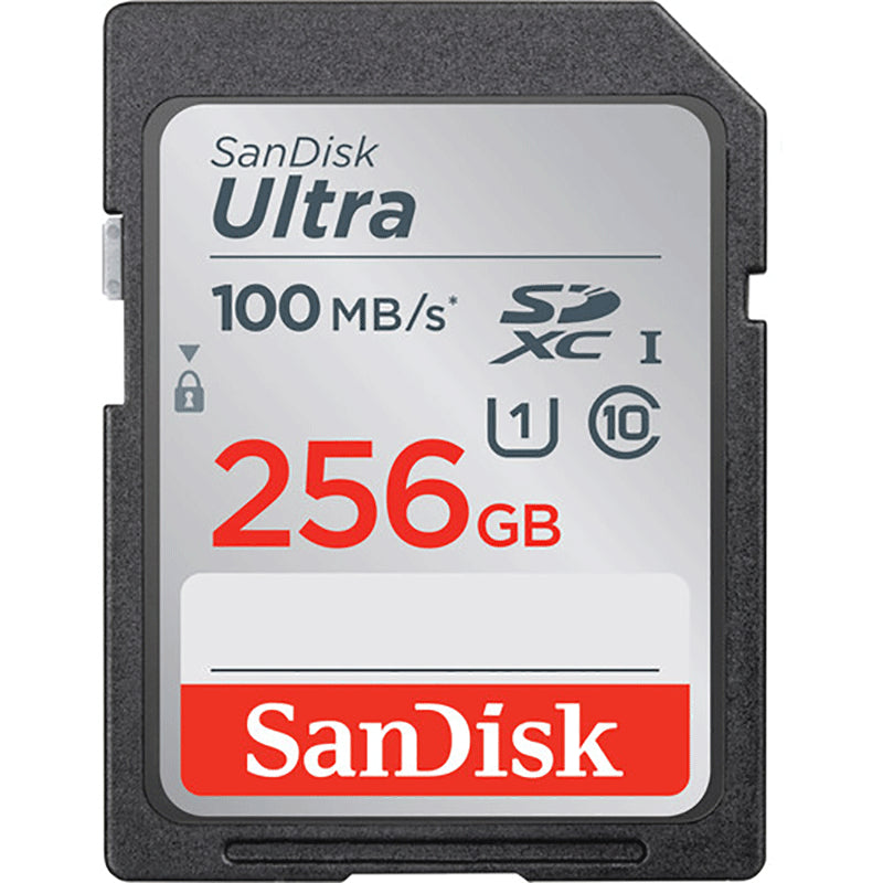 SanDisk Ultra SDHC Memory Card, 256GB, SDSDUNR-256G-AN6IN,  C10, U1, UHS, 100MB/s