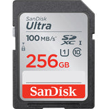SanDisk Ultra SDHC Memory Card, 256GB, SDSDUNR-256G-AN6IN,  C10, U1, UHS, 100MB/s