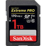 SanDisk Extreme Pro SDXC Memory Card, 1TB, UHS-I, Up to 170MB/s read speeds