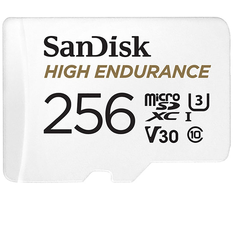 SanDisk High Endurance MicroSDXC, 256GB, U3, V30, C10, Full HD recording, w/Adapter
