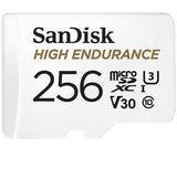 SanDisk High Endurance MicroSDXC, 256GB, U3, V30, C10, Full HD recording, w/Adapter