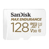 SanDisk MAX Endurance MicroSDXC, 128GB, U3, V30, C10, Full HD recording, w/Adapter