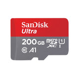 SanDisk Ultra microSDHC Memory Card, 200GB, 120MB/s, C10, UHS, U1, A1, Card W/Adapter
