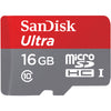 SanDisk Ultra microSDHC Memory Card, 16GB, SDSQUNC-016G-AN6IA, Class 10/UHS-I