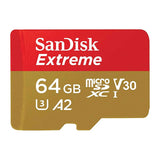 SanDisk Extreme, microSDXC, Memory Card, 64GB, UHS-I, 4K, Class 10, w/ Adapter, up to 170MB/s