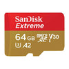 SanDisk Extreme, microSDXC, Memory Card, 64GB, UHS-I, 4K, Class 10, w/ Adapter, up to 170MB/s
