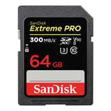 SanDisk Extreme Pro, 64GB, UHS-II, V90 SDSDXDK-064G-ANCIN, C10, U3, R300/W260MB/s