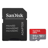 SanDisk Ultra microSDHC Memory Card, 64GB, SDSQUNC-064G-AN6MA,  Class 10/UHS-I, With Adapter