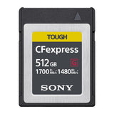 Sony CFexpress Card, 512GB, TOUGH, CEB-G SERIES, , Type B memory card