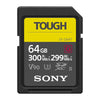 Sony Memory Card, 64GB, SF-G64T/T1, UHS-II TOUGH SDXC, CL10,V90, U3, Max R300MB/s, W299MB/s