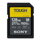 Sony Memory Card, 128GB, SFM128/T1, UHS-II SD, TOUGH, CL10, U3, Max R260MB/s, W100MB/s