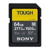 Sony Memory Card, 64GB, SF-M64/T1, UHS-II SD, TOUGH, CL10, U3, Max R260MB/s, W100MB/s