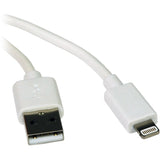 Tripp Lite Cable White USB Sync Charge With Lightning