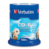 Verbatim CD-R 94712 700MB 52X Blank White Surface 100PK