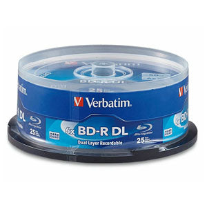 Verbatim BD-R DL 98356 50GB 6X Branded 25PK Spindle